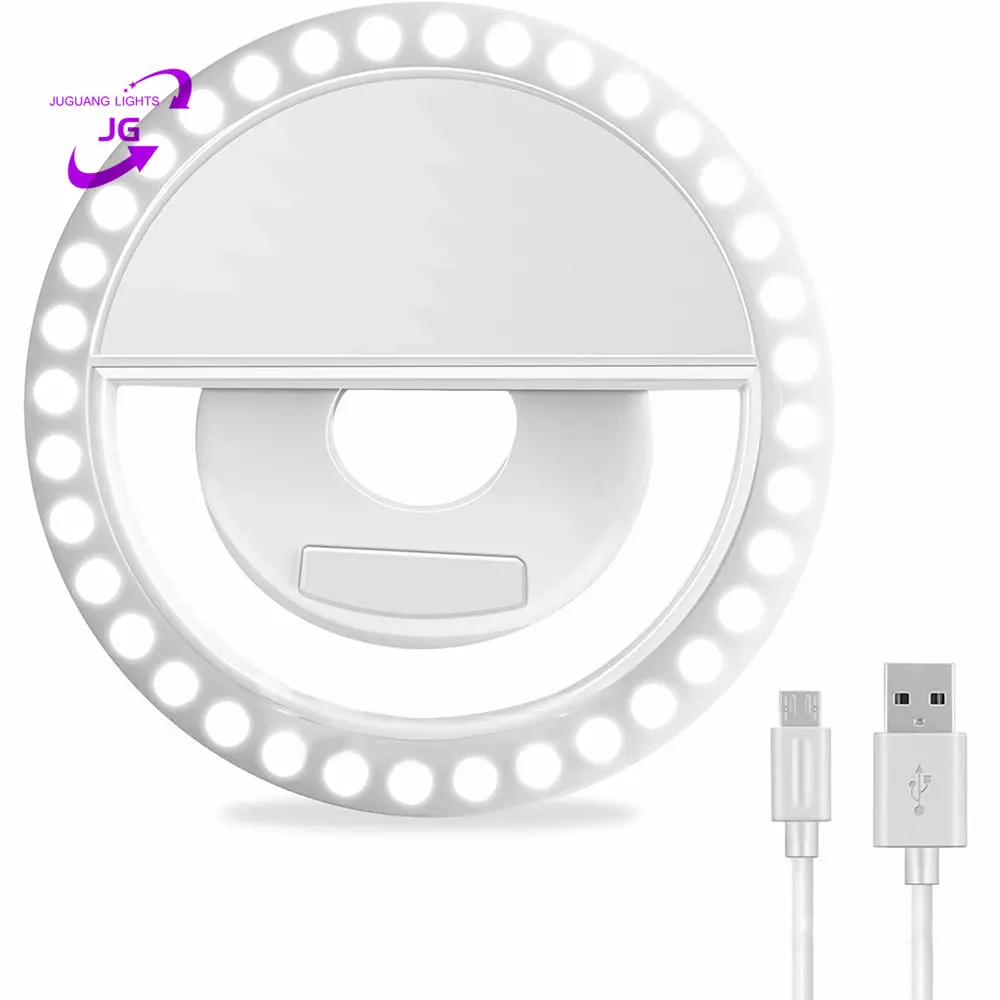 Suporte de celular portátil com luz de led, mini clipe portátil para selfie com luz, flash de luz, suporte de anel e acessório, venda imperdível