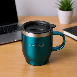 Mug isotherme de bureau 16 oz en acier inoxydable, tasse à café de voyage avec couvercle - Product Image 3