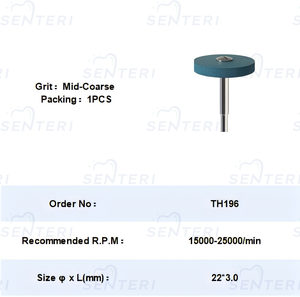 Bánh xe đánh bóng phòng thí nghiệm nha khoa với Mẹo Mài Kim Cương cao su phù hợp để đánh bóng Mão Zirconia. - Product Image 2