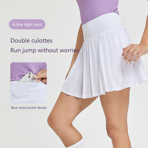 Rok Golf Wanita 2-Lapisan Bernapas untuk Santai, Tenis, dan Jogging dengan Kantong Ponsel - Product Image 3