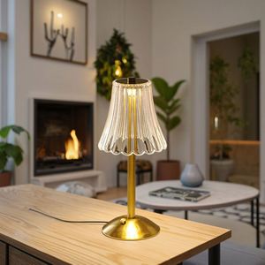 Retro Nordic Style Cordless LED <b>Touch</b> Control Desk <b>Lamp</b> Simple Design Rechargeable Battery Room Study Restaurant Atmosphere - Product Image 4