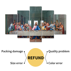 Lienzo musulmán Pintura Última Cena <span class=keywords><strong>5</strong></span> Pinturas Lienzo impreso Pintura - Product Image 4