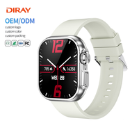 Reloj Inteligente DIRAY, la Mejor Calidad al por Mayor, S8 2.01" con Llamadas Bluetooth, 410mAh, Aleación de Zinc, IP68, OEM, ODM, Logotipo Personalizado, CE, FCC, RoHS