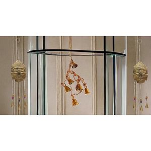 กระดิ่งเหล็กรูปพระพุทธรูปทำจากโลหะสำหรับงานหัตถกรรมสำหรับระเบียงบ้านสวนพลังงานบวกของตกแต่งบ้านแบบแขวน - Product Image 6