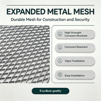 Malla Metálica Expandida Galvanizada, Lámina Metálica de Diamante para Construcción, Cercas de Seguridad, Rejilla para Plataformas, Personalizada