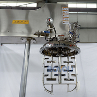 Mélangeur de liquides électrique en acier inoxydable de 100 L avec levage pour produits chimiques