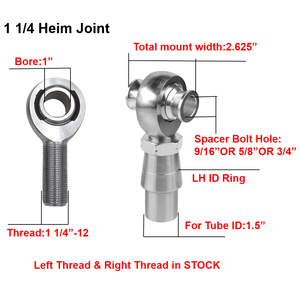 Robuste Chromoly Rod Embouts Roulements 3/4 Filetage Heim Joint Kits 5/8 7/8 1-1/4 - Product Image 5