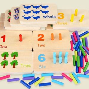 Preschool Learning Counting Peg Board <b>Wooden</b> Montessori Number Wood <b>Blocks</b> for Toddlers - Product Image 6