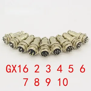 1set GX16-2/3/4/5/6/7/8/9 Pin maschio e femmina diametro 16mm connettore pannello filo GX16 connettore circolare spina presa aviazione