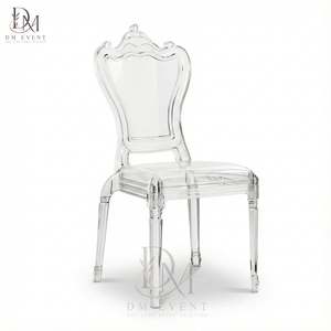 Silla de Policarbonato Transparente con Respaldo Curvo, Ligera y Duradera, para Recepciones de Boda y Banquetes de Hotel - Product Image 2