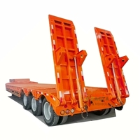ACTA 4 essieux 16 roues lit bas conteneur châssis chargeur semi-remorque lowbed remorque lowboy camion remorques