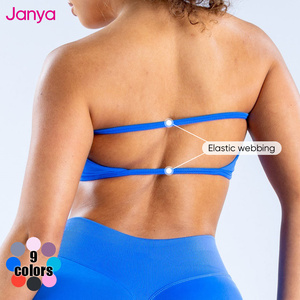 Janya 2026 <span class=keywords><strong>Top</strong></span> Sportivo da <span class=keywords><strong>Donna</strong></span> Senza Maniche per Palestra e <span class=keywords><strong>Fitness</strong></span>, Reggiseno Sportivo Senza Spalline e Senza Schienale, Reggiseno a Tubo per Yoga ad Alta Elasticità e Senza Cuciture - Product Image 4