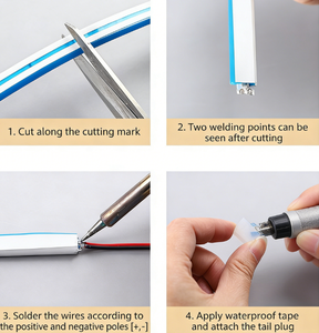 Double-Layer Coated IP65 Silicone Waterproof RGB Rechargeable Dimmable LED <b>Neon</b> Light - Product Image 4