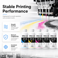 Tinta Cetak DTF Warna Cerah 1000ml Berbasis Air Tanpa Sedimen untuk I3200 XP600 L1800 Film PET Kaos Denim Tekstil