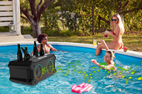 Enceinte Bluetooth portable 140W IPX7 avec lumières RGB, basses profondes, boombox d'extérieur