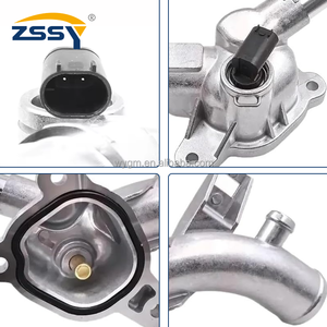 Accessorio Alloggiamento Termostato in Alluminio per Vauxhall <span class=keywords><strong>Corsa</strong></span> E 2015-2019, Astra J, Meriva B 25192985 1338487 55562048 con Sensore - Product Image 3