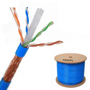 1000MHZ SFTP CAT6 network cable fast speed CAT6 305m awg23 Communicate cable for Security CCTV system