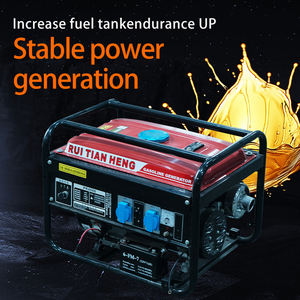 RuiTianheng 2KW/<span class=keywords><strong>2</strong></span>.5KVA Generator Bensin Rumah Tangga Kecil Portabel Stabil Tahan Lama 4-Tak dengan Starter Elektrik Energi Hijau - Product Image 4