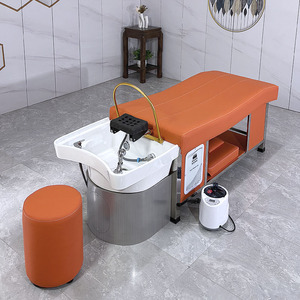 Fauteuil de lavage moderne à LED avec <span class=keywords><strong>bassin</strong></span> en céramique - Usage commercial pour hôtels et salles de bain, marque privée pour salons de beauté - Product Image 3