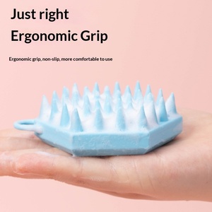 Bestseller Silicone Double-sided Facial Cleanser <b>Shower</b> <b>Brush</b> Soft Bristles Shampooing Tactile Bathing Massage - Product Image 2