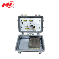 Amplificateur RF extérieur pour signal CATV à bande passante 1 GHz, 60 V, réseau HFC bidirectionnel, faible bruit, gain 38 dB, fonctionnement de -40 à +55 dBm