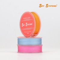 Cordon en polyester crypté SKY FG ~1,0 mm – Accessoires de bijouterie pour la confection durable de bracelets et colliers DIY