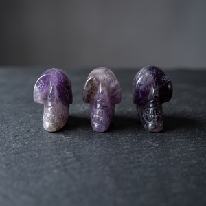 Escultura de Calavera Tallada en Cristal Blanco, Arte de Forma Libre con Temática Animal, Artículo Coleccionable - Product Image 2