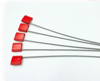 JHC018 Scellé de câble rouge 2,5 mm 30 cm |   Fil de sécurité en aluminium pour la protection des conteneurs et des marchandises des camions