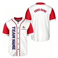 Maillot de baseball américain personnalisé, broderie personnalisée, nom de l'équipe, logo, streetwear, maillots de baseball OEM par sublimation