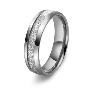 Nueva llegada elegante 4 6 8mm conjunto plata niebla moda joyería parejas anillos de tungsteno para hombres y mujeres - Product Image 4