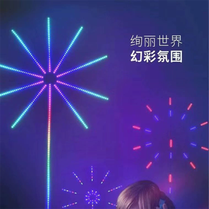 Interactive Rhythmic Firework <strong>Light</strong> for Home Party USB Interface <strong>RGB</strong> Spectrum Firework Mood Lighting - Product Image 4