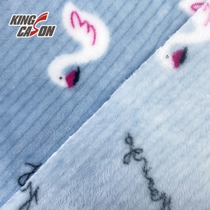 2023 Kingcason fabricant de bonne qualité en gros deux côtés brossé 180cm 240GSM tissu de flanelle pour vêtements - Product Image 4