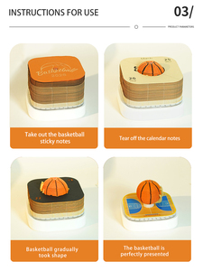 2026 Kalender 365 Tage Basketball Haus Baustein 3D Memo Pad Weihnachten Neujahr Geschenke 3D Art <span class=keywords><strong>Paper</strong></span> Kalender - Product Image 4