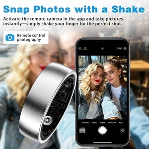 Smart <b>Ring</b> for Women <b>Men</b> Fitness Tracker Heart Rate SpO2 Sleep Monitoring Pedometer <b>Titanium</b> IP68 Waterproof No Heart Rate Monit - Product Image 2