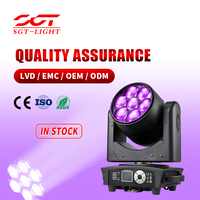 Projecteur LED RVBW 7x40W de haute qualité avec zoom 10-60x, contrôle DMX512 et durée de vie de 50 000 heures pour DJ (effet Bee Eyes)
