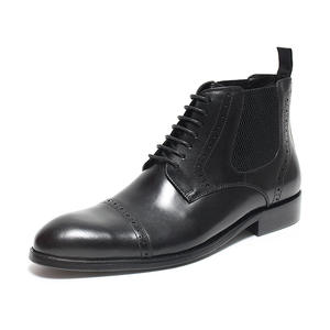 Chaussures Oxford pour homme en cuir véritable, faites à la main, de haute qualité, personnalisées, imperméables, légères, respirantes, patchwork, pour mariage, fête ou tenue décontractée - Product Image 5