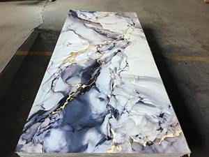 Tablero UV de decoración de plástico de <span class=keywords><strong>piedra</strong></span> producido en fábrica al por mayor, PVC impermeable a prueba de humedad para TV, baño, almacén, comedor - Product Image 3