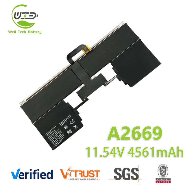 Wholesale A2669 Laptop Battery for Macbook Air 13" M2 A2681 2022 Year Notebook Battery