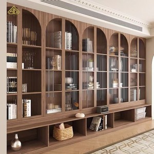 Offre Spéciale chine bibliothèque de luxe avec échelle bibliothèque étagère bureau livre armoire maison bibliothèque meubles classique salle <span class=keywords><strong>d</strong></span>'étude - Product Image 1