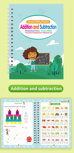 Cuaderno de Caligrafía Reutilizable, <span class=keywords><strong>4</strong></span> Piezas, Cuaderno Mágico para Practicar Inglés, Cuaderno de Caligrafía, Cuaderno de Impresión para Niños - Product Image 4