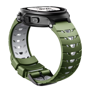 Pour <span class=keywords><strong>Garmin</strong></span> <span class=keywords><strong>Forerunner</strong></span> 235 230 620 630 <span class=keywords><strong>735XT</strong></span> 235Lite <span class=keywords><strong>Bracelet</strong></span> de montre <span class=keywords><strong>Bracelet</strong></span> respirant en silicone bicolore - Product Image 6