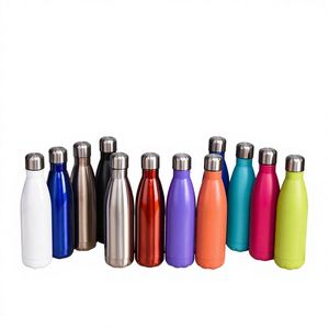 Eco Friendly 500Ml 750Ml 304 Stainless Steel Eco-Friendly for Shape Design Portable <b>Small</b> Mouth Vacuum Water <b>Bottle</b> With Lid - Product Image 1