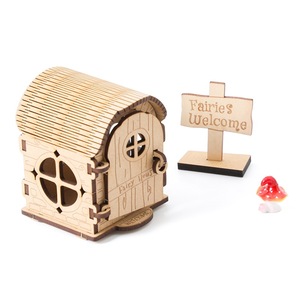 Nouvelle maison d'elfes en <span class=keywords><strong>bois</strong></span> à assembler, maison d'elfes créative à faire soi-même, cabane en <span class=keywords><strong>bois</strong></span>, jouets éducatifs pour enfants de 7 à 12 mois - Product Image 1