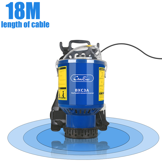 Hot Sale Durable Factory Price 1000W 4L Manual Plastic Backpack Dry Industrial Vacuum Cleaner for Wholesale Hotel Use