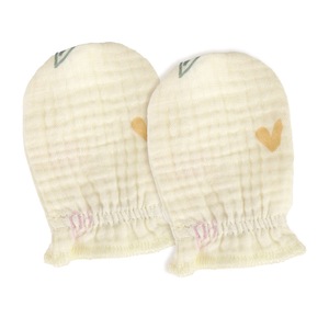 Guanti antiscivolo per neonati 100% cotone lavabili con stampa di cartoni animati, semplici guanti per neonati da 0 a 6 mesi, quattro stagioni - Product Image 4