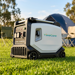 เครื่องกำเนิดไฟฟ้าเบนซินอินเวอร์เตอร์ Timecore 5500IE – เครื่องยนต์ 4 จังหวะ ระบายความร้อนด้วยอากาศแบบพกพา สำหรับการตั้งแคมป์กลางแจ้งและไฟฉุกเฉิน - Product Image 1