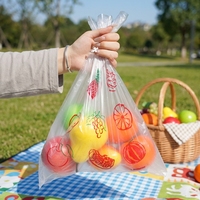 Sac alimentaire en plastique plat transparent HDPE, prix usine, vert, écologique, biodégradable, imprimé sur mesure