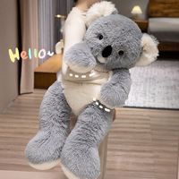 Peluche Ours Mignon Géant Rembourré en Coton PP, Grande Poupée Coussin Unisexe, Cadeau du Nouvel An, Doudou Apaisant