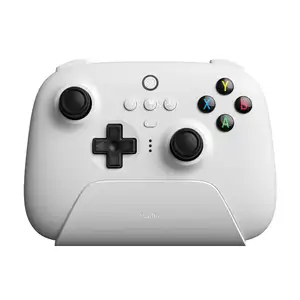 8BitDo pengontrol Gaming nirkabel 2.4G, dengan Dok pengisian daya 2.4g adaptor untuk PC Windows 10 11 Android uap Raspberry Pi