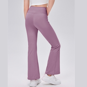Xsunwing Pantaloni Yoga a Vita Alta con Logo Personalizzato, Leggings Modellanti Senza Cuciture Traspiranti per Bambine KYEL53322 - Product Image 5